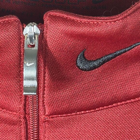 NIKE Golf Tour Performance Therma Fit Quarter Zip Red Shirt size XL PB Dye Golf - Picture 5 of 12